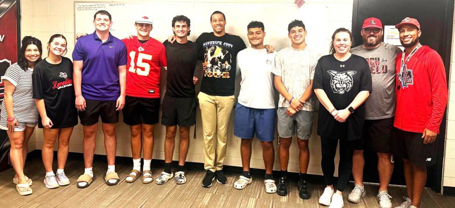 The Levelland High School FCA welcomed former Texas Tech and Team USA high jumper and FCA South Plains representative Trey Culver at the last FCA meeting. Students had the opportunity to hear Culver share stories from his athletic career his personal testimony and how God transformed his life throughout his journey. (LISD photo)