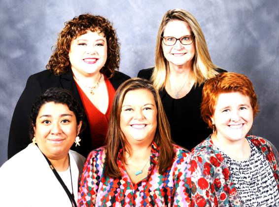 LISD WITH TEA - Five Levelland ISD educators gave their time and shared their expertise with the Texas Education Agency (TEA) this summer to help shape high-quality state assessments for Texas students. Kayla Kelly, Julianne Baumgardner, Ashley Lomeli Guzman, Sandy Billington, and Suzanna Ramirez collaborated with teachers from across Texas to review potential test questions, evaluate content and difficulty, and help ensure assessments are appropriate and relevant for students.