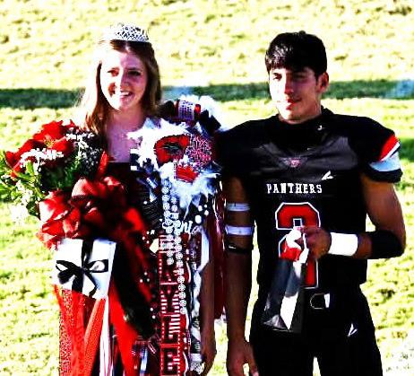 WHITHARRAL HOMECOMING QUEEN - Rylee Kristinek and Daniel Rodriguez.