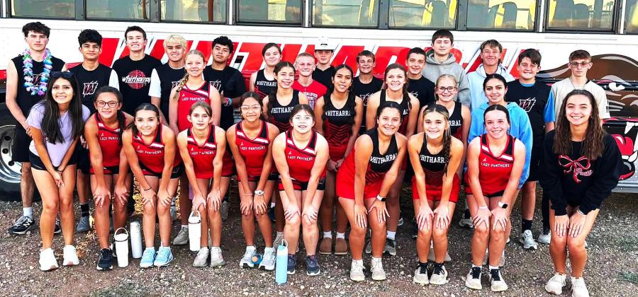 The Whitharral Panthers their first cross country challenge at the Smyer XC meet. High school and junior high traveled to Smyer, with 28 total runners competing. Team and individual places (top 10): high school boys, 4th place, Josiah Martinez - 8th; Wyatt Bartels; JV 5th, Knox Noland, JV 6th; high school girls, 4th place, Allegra Gavina, JV 2nd place, Ryleigh Wristen, JV 6th, junior high boys - 3rd place, Preston Prowell. 4th, Lucian Bartels, 5th; junior high girls, 3rd place, and Norah Gonzales, 5th.