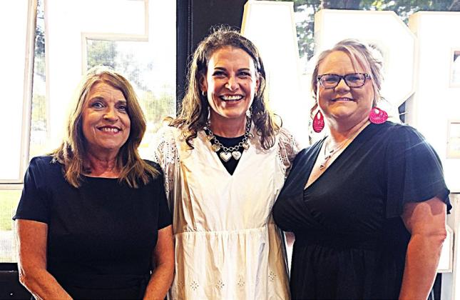(left) LISD South Principal Shana Fleming with Lacey Guzman &amp; Nancy Southerland (not pictured Sarah Gomez &amp; Corina Villasenor)