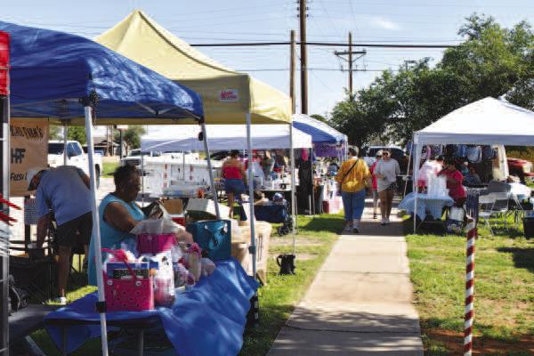 - Saturday's farmers market at 211 Austin Street saw Levelland residents shop for homemade goods and crafts from a variety of vendors. (Staff photo)