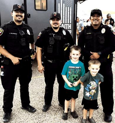 Levelland Police Department - LPD officers attended the Mosaics in the Sky on Saturday evening to join in the fun and keep people safe.