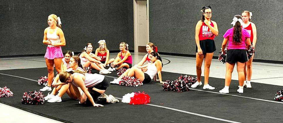Whitharral Panther Power - WHS football, cheerleading and cross country were getting into the “full season swing” for the upcoming season with Panthers students working hard at foootball practice and cheerleading as the beginning of school approaches.