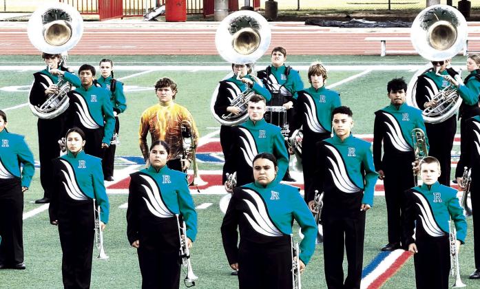 The Ropes Soarin’ Eagle Band had an outstanding performance at the Westerner Marching Festival at Lowery Field in Lubbock. After all the bands performed, the judges scores were tallied and the band walked away with the title as Best in Class 2A and tied for first place overall with Plainview and Abilene High. The band will be performing at Lowery Field this Saturday at the Region 16 Marching Contest and look to earn their spot at the Area Marching Contest. (Ropes ISD photo)