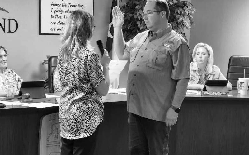 BACK-TO-BACK TERMS - Current Levelland City Council member Michael Stueart will be retaining his position representing District D for the City of Levelland. Stueart previously served a two-year term and ran unopposed in the May 6 election. (Staff Photo by Dom Puente)