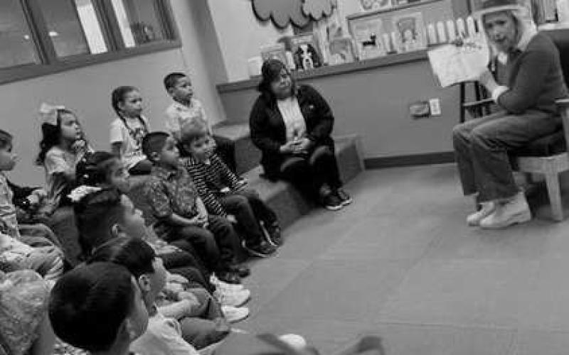 READING IS FUN - ABC School love when the community comes to read at ABC. Mrs. Abi Swain invites the community to come be Reading Heros! At the ABC shool staff wants to say thanks to these volunteers who visited us during Texas Public School Week. ( Photo courtasy of LISD)