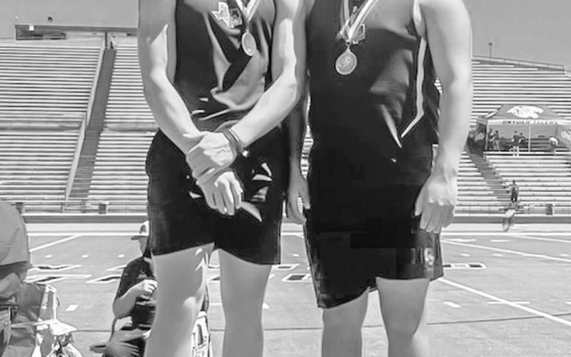 AREA - Levelland Lobos Austin Ellis and Zarian Valderas advance to area for Shot Put during their last