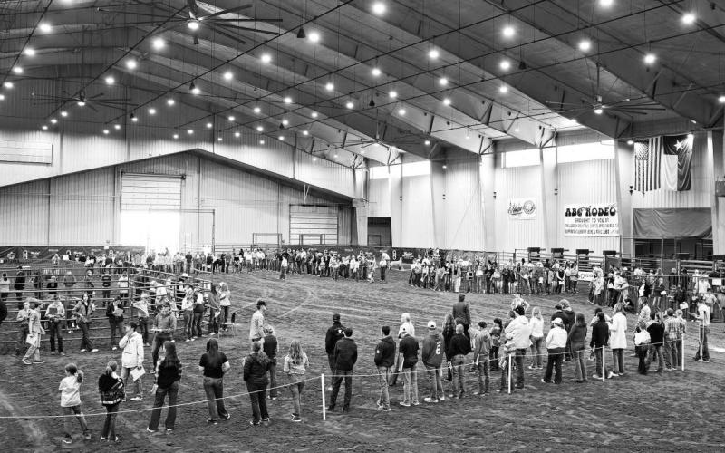 LIVESTOCK JUDGING CONTEST – More than 500 Future Farmers of America students recently participated in South Plains College’s Agricultural Department Livestock Judging Contest. The event was held Friday at the Mallet Event Center and Arena on South U.S. 385. The contest allowed students the opportunity to work on their skills before the area contest at Texas Tech University on Saturday, April 15. Students participated in showing cattle, sheep, goats and swine. (Photo Courtesy of SPC)