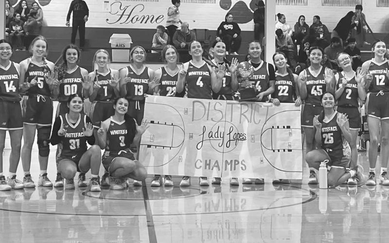 DISTRICT CHAMPS - The Whiteface Lady Lopes won district champions with their last win over the Amherst Lady Bulldogs 69-14. The team will be playing at Trinity Christian for their first round of playoff with their opponent TBD at 6 p.m.