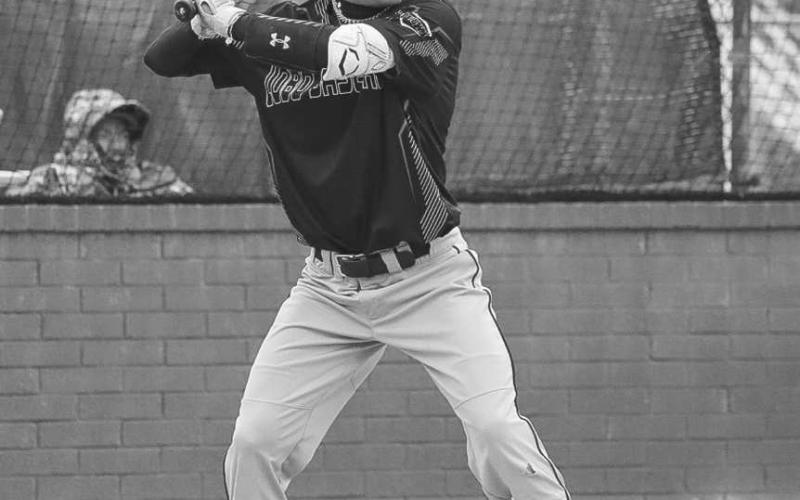 BATTER UP - Levelland Lobo Javi Ruiz stepped up to the plate, waiting for the pitch during the team’s game against Shallowater this past Tuesday night. (Staff photo by Aalijah Soliz)