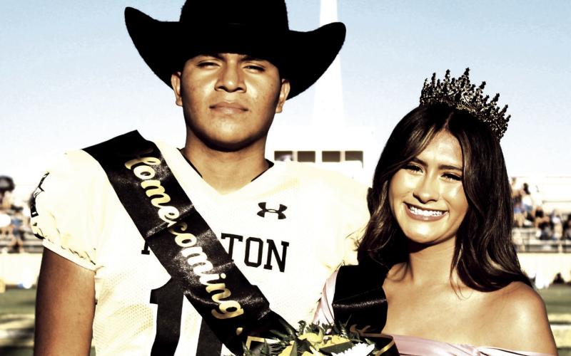 Morton High School celebrated homecoming this past Friday. Crowned as king and queen were Antonio Samaniego and Fatima Dominguez. (Morton ISD photo)