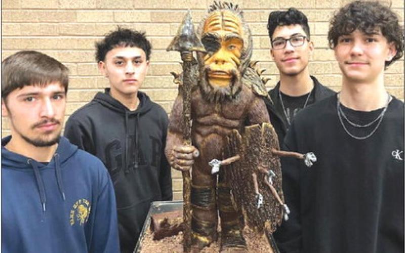 MONKEY WARRIOR- These students created Marvel Character cakes. They brought home six State Superior. Pictured is Monkey Warrior: Lyric Muniz, Adrian Rodriquez, Nick Cruz &amp;amp; Jacob Rodriquez. Best of Show for the Commercial Baking Showpiece, Best of Show Cluster, and out of 1200 job exhibits, they won the Overall Best of Show award (Photo courtesy of courtesy of Cristal Isaacks)