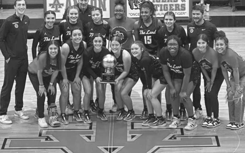 CHAMPS - The Levelland Loboettes took on the Krum Lady Cats in Anson this past Thursday where they won the game 53-33 to win the area round of playoffs in basketball play. The Loboettes will take on the #1 ranked Glen Rose next Tuesday at ACU at 6:30 p.m. (Photo courtesy of Levelland ISD)