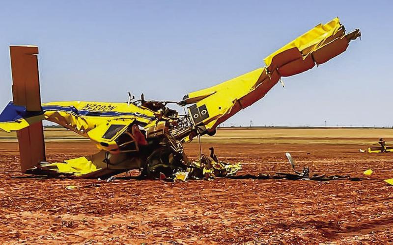 CROP DUSTER COLLISION