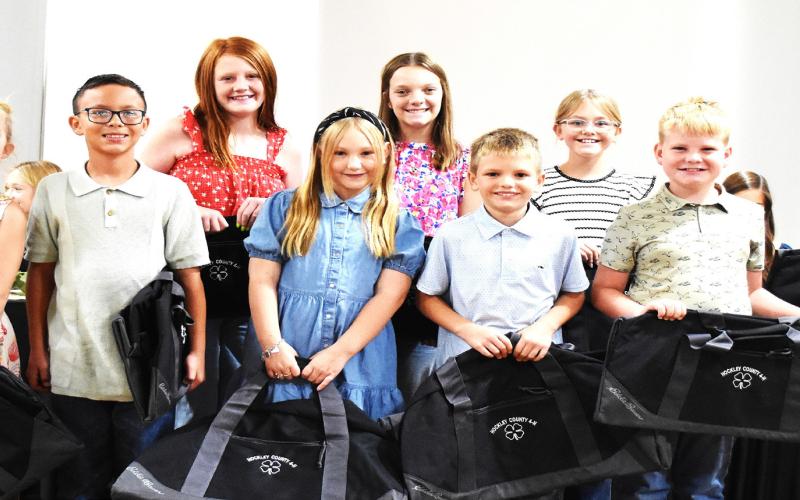Hockley County 4-H Junior Record Books – Adeline Gregory, Cameron Johnson, Theresa Albus, Lawrence Albus, Grant Neal, Madyson Sneller, Brylie Albus, Bristal Albus and Kaydee Thomas.