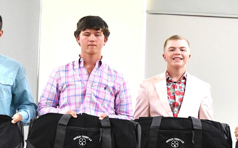 Hockley County 4-H Senior Record Books - Bradley Gray, Colt Parkinson, Kade Gregory and Braxie Albus.