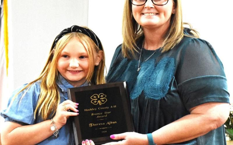 Hockley County 4-H Bronze Star – Theresa Albus