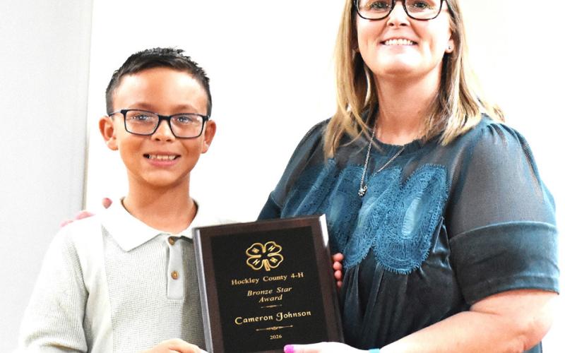 Hockley County 4-H Bronze Star – Cameron Johnson