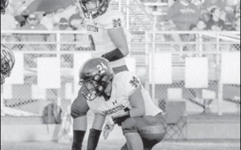 DEFENSE - Morton’s defense played well during their contest against Crosbyton only allowing one touchdown the entire game. Their next game will be Friday against Munday as the home team at 7 p.m. (Staff photo by Aalijah Soliz)