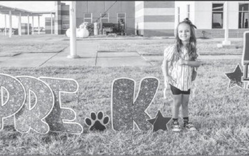Pictured is Layce’Jaide Nino who startded Pre-k this Thursday at the Levelland ISD ABC school. Nino shared that she was very excited to start school and make friends. (Photo courtesy of Emily Campos)