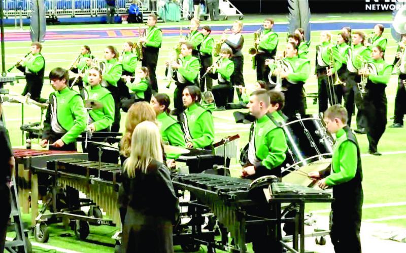 ROPES SOARIN’ EAGLE BAND – Texas State 2A Marching Band Championship Runner-up. (Ropes ISD photo)