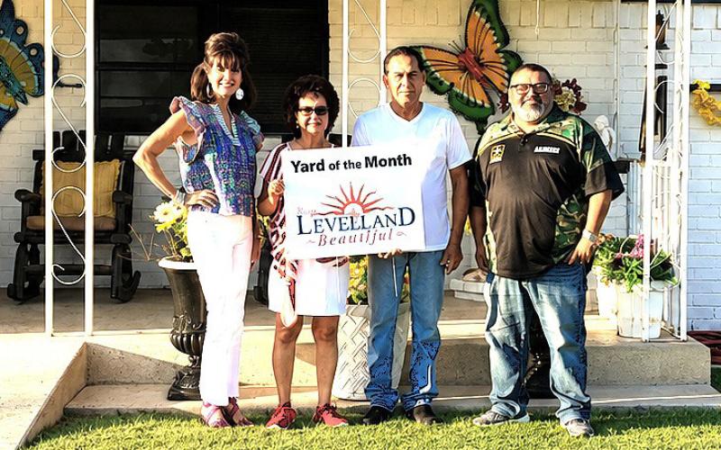 Keep Levelland Beautiful Yard of the Month - Bobby and Linda Garcia.