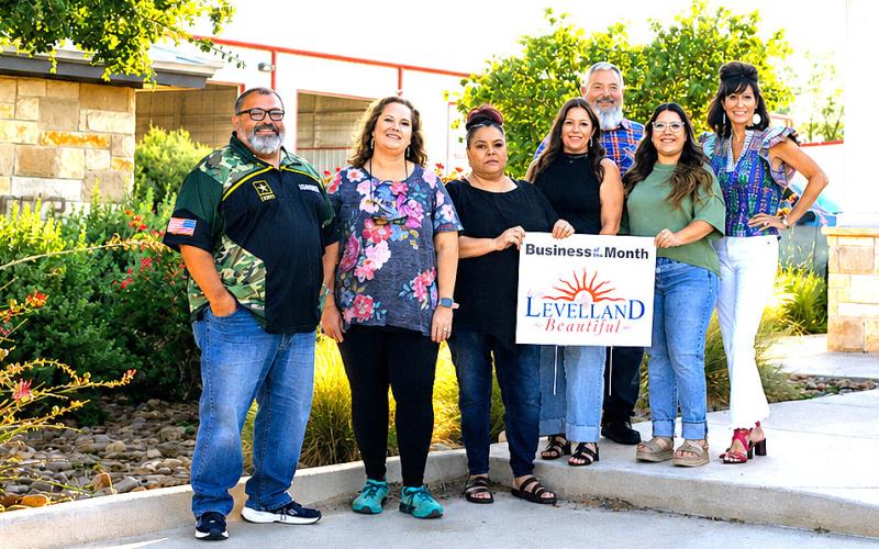 Keep Levelland Beautiful Business of the Month - Butch’s Rat Hole, Chrystal Simpo son, Lisa Lozano, Jo Ann Acevedo, Wes Franklin and Sunshine Cavazos