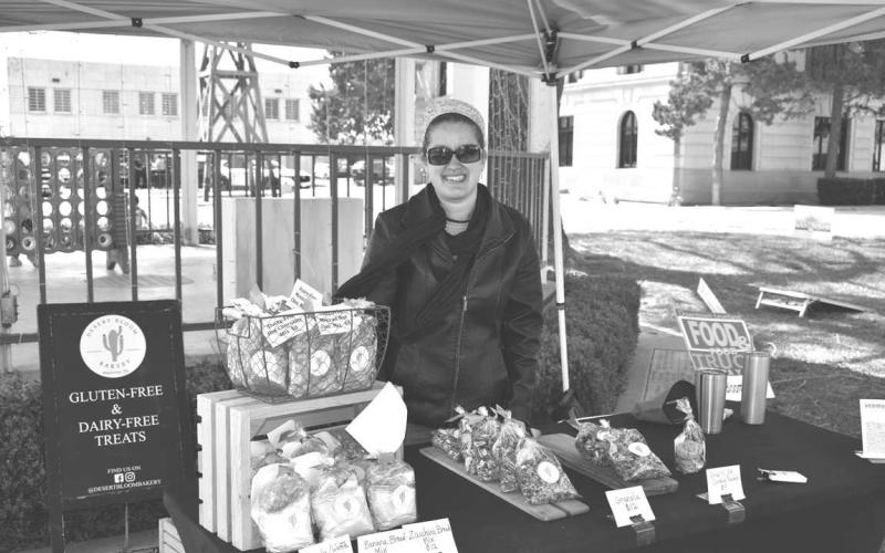 GLUTEN FREE– Food Truck Thursday was a success. Heather Dillard from Plainview joined the Food Truck Thursday event that is held every third Thursday. She offeres gluten and dairy free homemade products and also offers online services as well. (Staff Photo by Samantha Nowell)