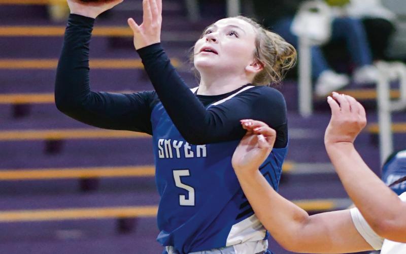 BULLDOG CLASSIC MVP - Smyer’s Ellie Nelson earned the Girl’s Most Valuable Player award at the 2025 Bulldog Classic in Anton. Nelson led the Lady Cats in scoring in all three of their wins. (Staff photo by Jentezen Smith)