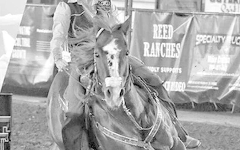 NATIONAL FINALS-The South Plains College women’s rodeo team will represent SPC at the highest level of collegiate rodeo after winning the women’s team title at the Tarleton State Stampede Saturday to qualify for the College National Finals Rodeo. South Plains totaled 270 points in Stephenville, led by Amarillo native Emery Mask who won the women’s all-around title with 235 points. (Photo Courtesy of Jordan Irvine)