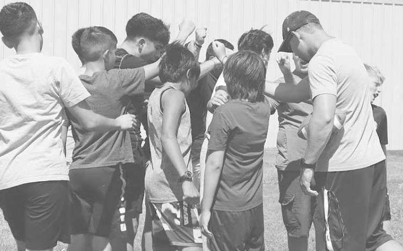MORTON CAMP-The Morton Indian football camp kicked off Monday at the high school. Rylon Alvarado, Masyn Enriquez, Abel Villegas, Aidyn Ramirez, Aldrian Alvarado, Bryson Sanchez, Daniel Cano, Zachary Huckabee and Ricky Rodriguez were each in attendance at the camp. The camp was led by Indian coaches Keith Mauldin, Erik Velasquez, Zack Williams, Waymond Holland, Trevor Bulmer and Jared Thomas. (Staff Photo by Aalijah Soliz)
