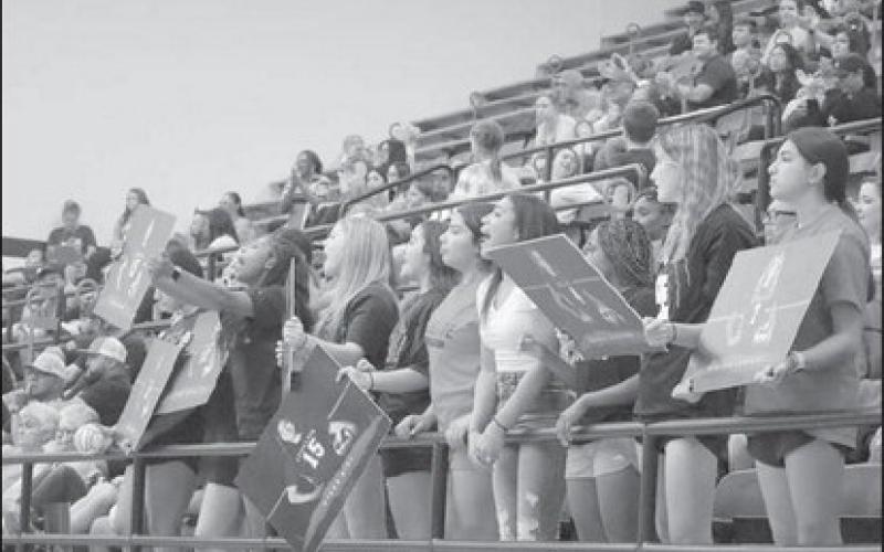 HOME CROWD - During the Levelland Loboettes volleyball home game this past Tuesday, they had fans come out and support them in their win. (Staff photo by Aalijah Soliz)