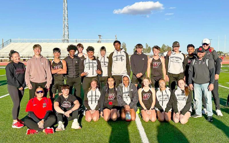 KEEP IT ROLLING - The Whitharral Panthers won the Area Championship along with some regional qualifying players for the Lady Panthers. Pictured above are the athletes and coaches that are moving on. (Photo courtesy of Whitharral ISD)