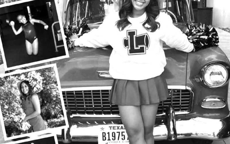 CHEERING FOR SPC- LHS Cheer Coach Lily Northcutt announced that two of her 2024 LHS graduates will be cheering at the collegiate level. Alexandria Pina and Taylyn Ledmesa will be joining 2023 graduate Britton Dobson at SPC to cheer on the Texans. (Photo courtesy of Cristal Isaacks)