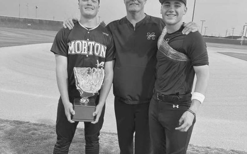 MORTON STANDOUTS - This year the Lubbock Avalanche selected Morton standouts for their 2024 Baseball super Team! Coach of the year- Gary McLendon: McLendon continued Morton’s athletic success with a deep playoff run. Morton reached the Region I-1A final, falling to eventually statechampion Ira. After a second-place finish in district, Morton rattled off three playoff wins, including a dramatic three- game series win over Nazareth in the region semifinals. Second Team Catcher/Pitcher Cade Lyon: Lyon batted .