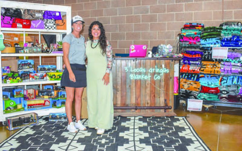 3 LOCAS GRINGAS- Tracie Evens, owner of 3 Locas Gringas was one of the booths that participated at the TC Fearless Champions Event that was held Friday and Saturday at the Mallet Event Center. Pictured is Tracie Evens and daughter Destiny Thomas. (Photo courtesy of Emily Campos)
