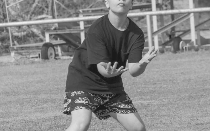 FOCUSED - Morton student was focused on catching the ball this past Thursday at the Morton High School for the team’s football camp. (Staff photo by Aalijah Soliz)