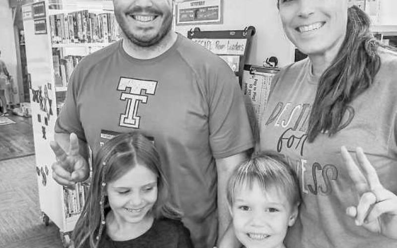 ESCAPE ARTISTS - The City of Sundown Library hosted multiple programs for area families which included an escape room as a fundraiser for the library’s gamer lounge. Pictured are runner-ups, The Tucker Detectives with a time of 30 minutes and one second. Eight teams competed and all were able to make it out in the allotted 45 minute time frame. The A-Team which consisted of Sundown ISD administrators were the unofficial winners. (Photo courtesy of the City of Sundown Library)