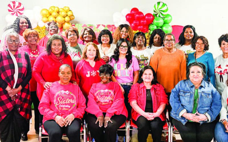 Shown are attendees of the 25th Circle of Friends, formerly Sister-Sister. The event started off small and has grown into an annual tradition. The event is held on the second Saturday in December. (Staff photo)