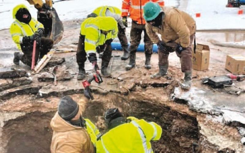 Winter storm pounds county