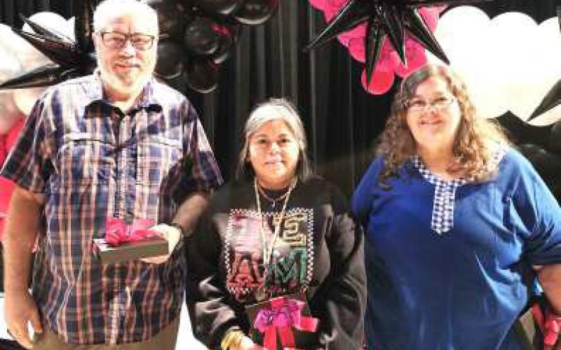 LISD 20 YEARS OF SERVICE AWARD - Kelly Buckner, Juaia Maldonado and Mike Sapia. (Levelland ISD photo)