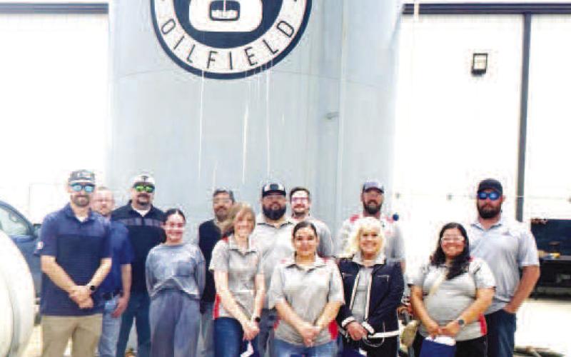LEADERSHIP LEVELLAND-- Allied Oilfield Machine and Pump, LLC hosted Leadership Levelland on a tour giving them a behind-the-scenes look at what the company does. The company has been based in Levelland since 2003. (Levelland Chamber of Commerce photo)