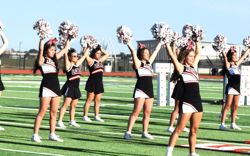 LOBO SPIRIT - Levelland Cheerleaders bringing on the Lobo Spirit at Meet the Lobos.