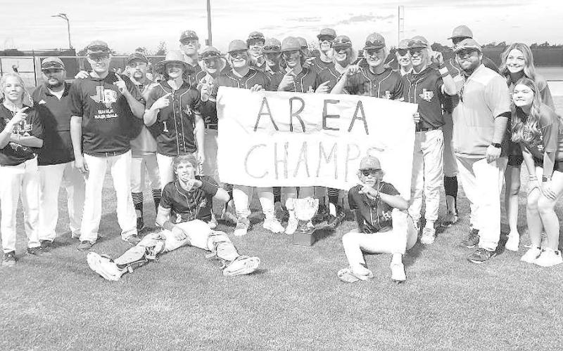 AREA CHAMPS- The Ropes Eagles are UIL Class 2A Area Baseball Champions with a two games to one win over the Sunray Bobcats last week in Amarillo and Dimmitt. Quarterfinal opponent and game times will be posted as soon as they are available. (Photo Courtesy of Jay Kelley)