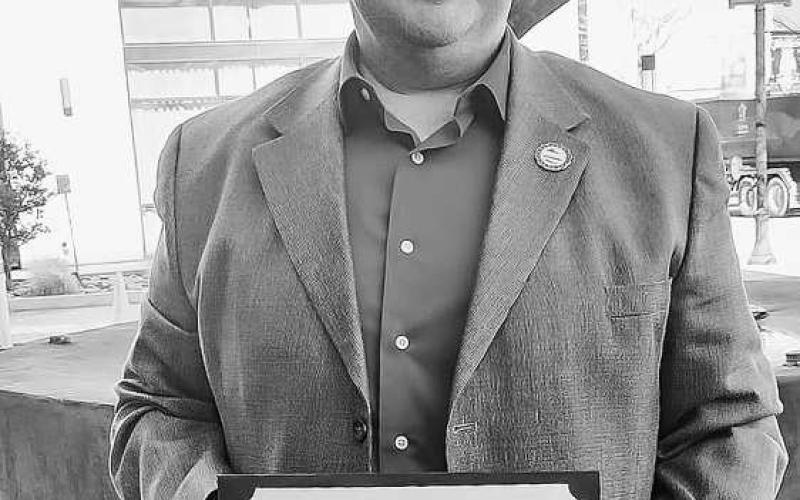 REGISTERED ELECTION OFFICIAL - Hockley County Elections Administrator Jody Rose received his certification as a Registered Election Official in the state of Texas Wednesday. Rose was part of the Texas Association of Election Administrators Mid-Winter Conference in Amarillo. The certification is a 32-hour voluntary course that is completed over a two year period. Rose earned his certification on top of the required state training. (Photo courtesy of the Hockley County Elections Administration)