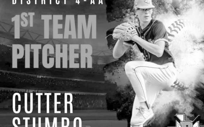 FIRST TEAM PITCHER - Ropes Eagle Cutter Stumbo was named First Team Pitcher following the 2024-2025 baseball season. (Photo courtesy of Ropes)