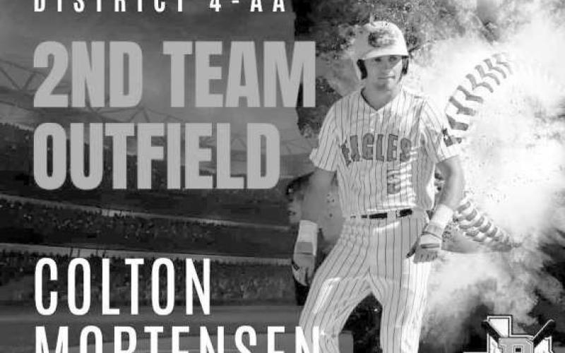 FIRST TEAM OUTFIELD - Ropes Eagle Trak Crow was named First Team Outfield following the 2024-2025 baseball season. (Photo courtesy of Ropes)