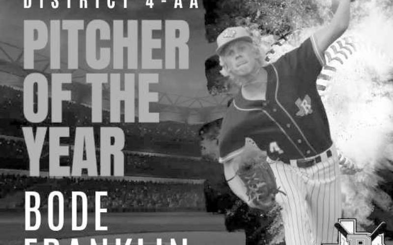 PITCHER OF THE YEAR - Ropes Eagle Bode Franklin was named Pitcher of the Year following the 2024-2025 baseball season. (Photo courtesy of Ropes)