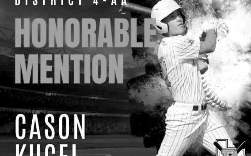 FIRST TEAM INFIELD- Ropes Eagle Kade Franklin was named First Team Infield following the 2024-2025 baseball season. (Photo courtesy of Ropes)